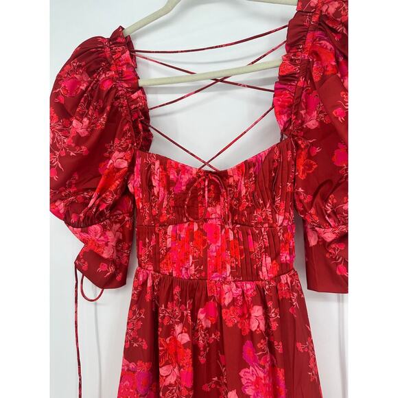FOR LOVE & LEMONS Red Alia Mini Dress - Picture 5 of 7